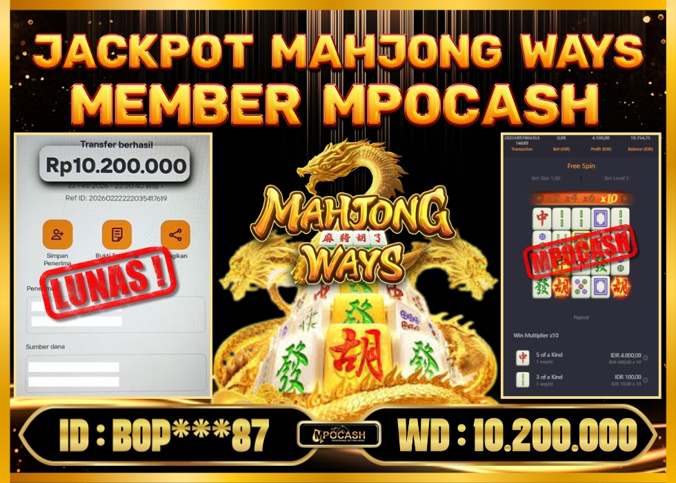 MPOCASH JACKPOT MAHJONG WAYS
